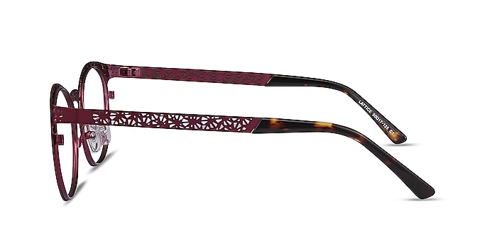 Lattice Red Purple Metal Eyeglass Frames from EyeBuyDirect