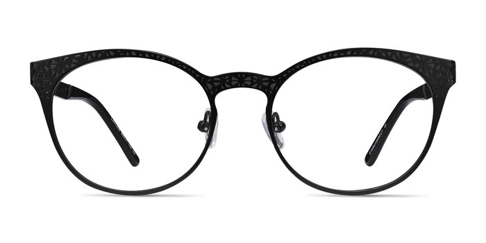 Lattice Black Metal Eyeglass Frames from EyeBuyDirect