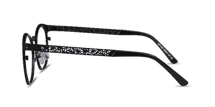 Lattice Black Metal Eyeglass Frames from EyeBuyDirect
