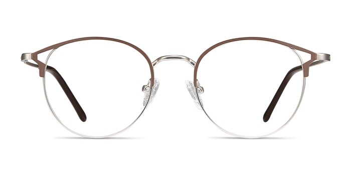 Jive Brown Metal Eyeglass Frames from EyeBuyDirect