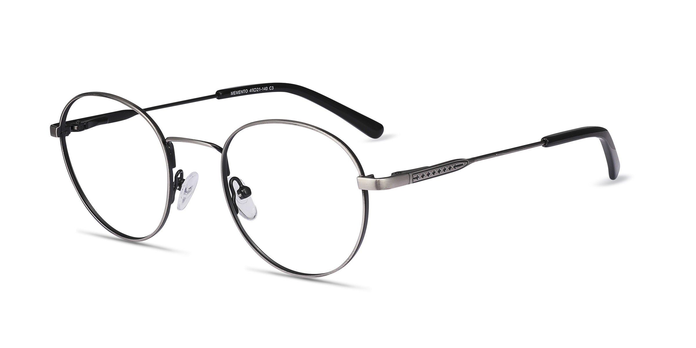 Memento Round Gunmetal Full Rim Eyeglasses | Eyebuydirect Canada