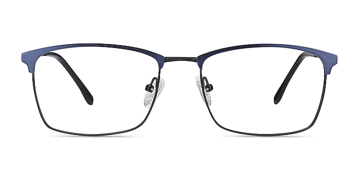 Signal Blue Metal Eyeglass Frames from EyeBuyDirect