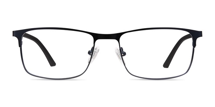 Wit Navy Metal Eyeglass Frames from EyeBuyDirect