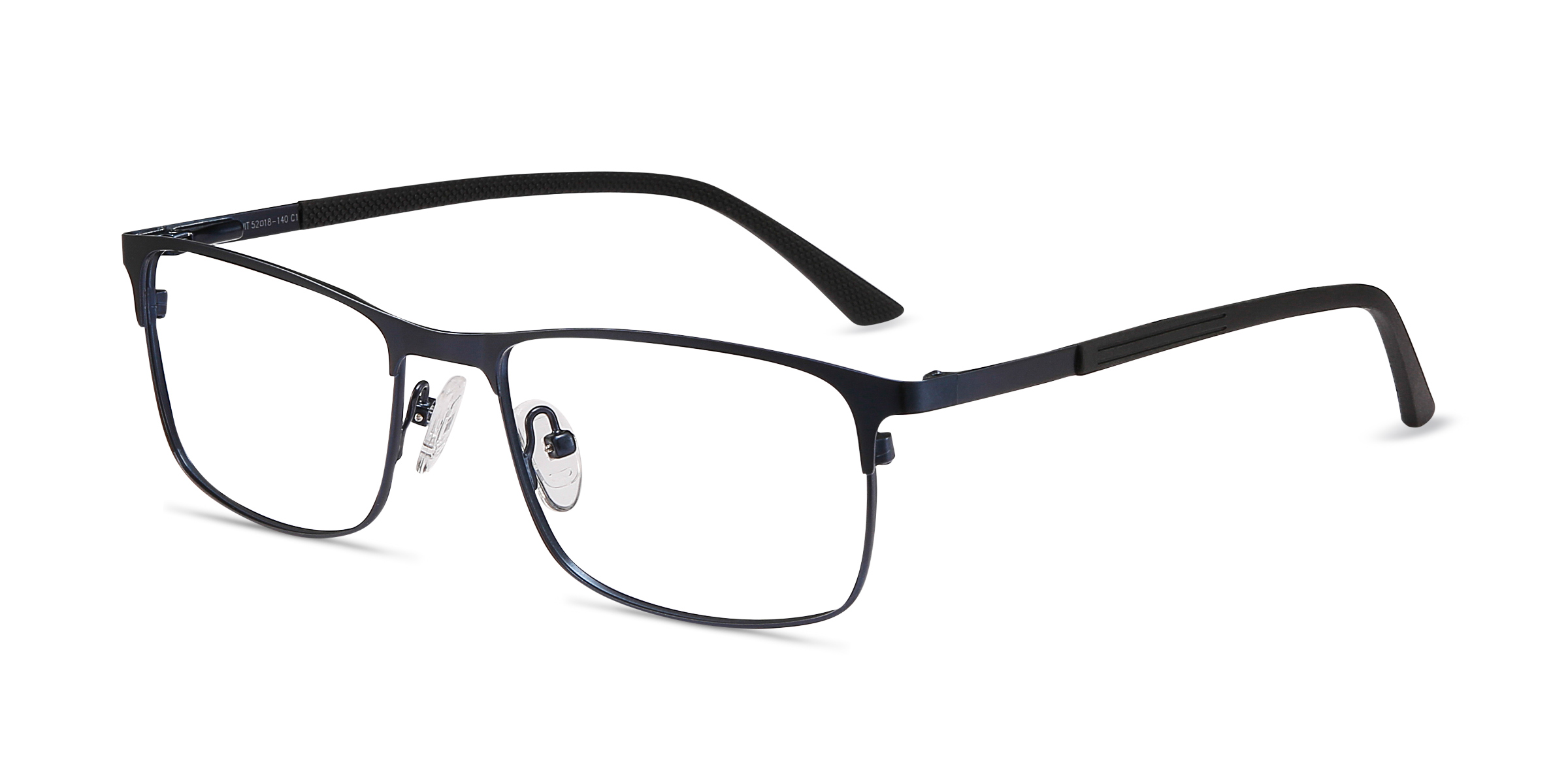 Wit Rectangle Navy Full Rim Eyeglasses Eyebuydirect