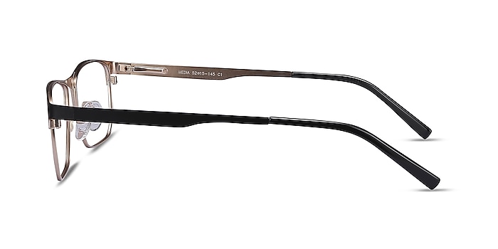 Media Noir Métal Montures de lunettes de vue d'EyeBuyDirect
