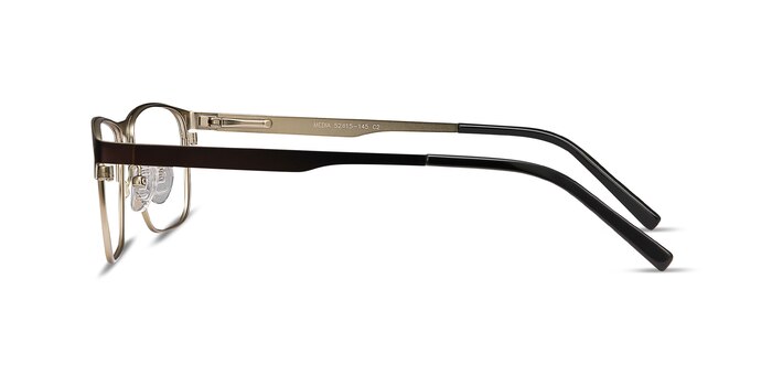 Media Brown Metal Eyeglass Frames from EyeBuyDirect
