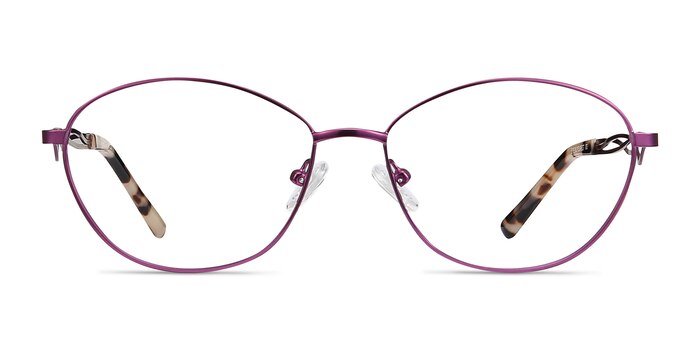 Helix Purple Metal Eyeglass Frames from EyeBuyDirect