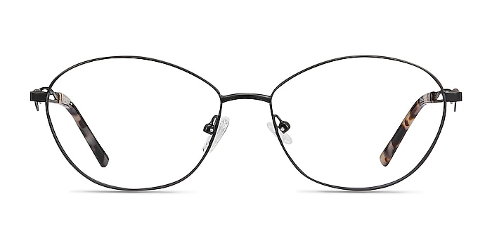 Helix Noir Métal Montures de lunettes de vue d'EyeBuyDirect