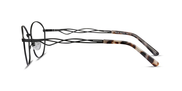 Helix Noir Métal Montures de lunettes de vue d'EyeBuyDirect