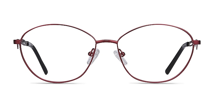 Helix Red Metal Eyeglass Frames from EyeBuyDirect