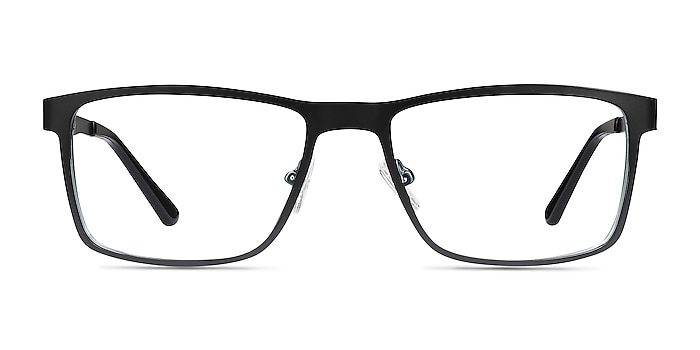 Bemuse Noir Métal Montures de lunettes de vue d'EyeBuyDirect