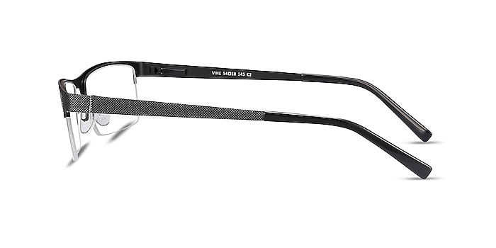 Vine Noir Métal Montures de lunettes de vue d'EyeBuyDirect
