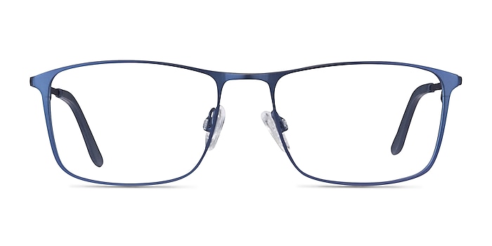 Daytona Blue Metal Eyeglass Frames from EyeBuyDirect