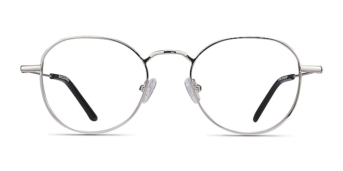 Cori Silver Metal Eyeglass Frames from EyeBuyDirect