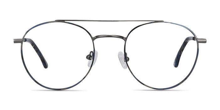 Earhart Blue Tortoise Métal Montures de lunettes de vue d'EyeBuyDirect