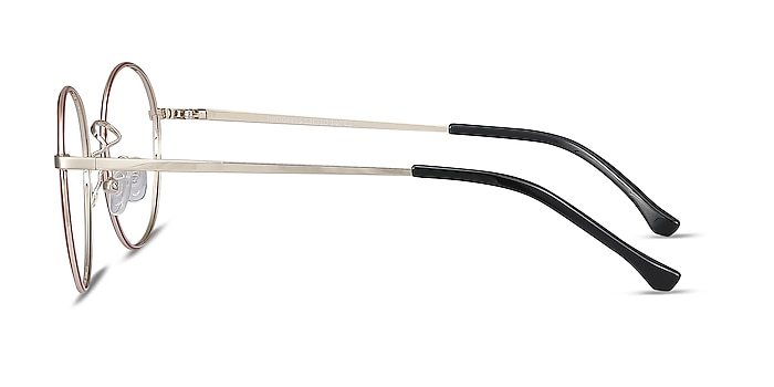 Progress Red Golden Métal Montures de lunettes de vue d'EyeBuyDirect