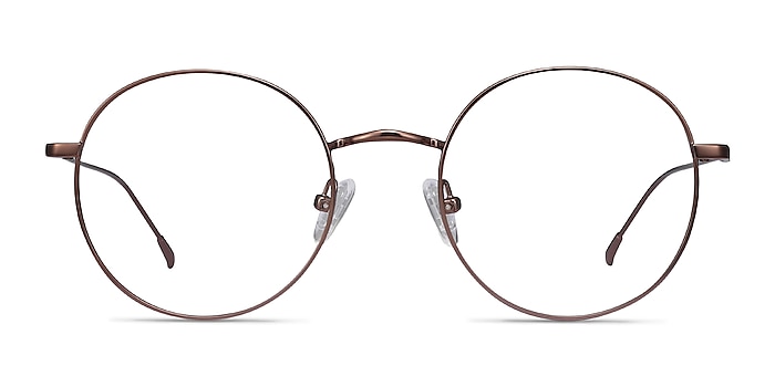 Dapper Coffee Metal Eyeglass Frames from EyeBuyDirect