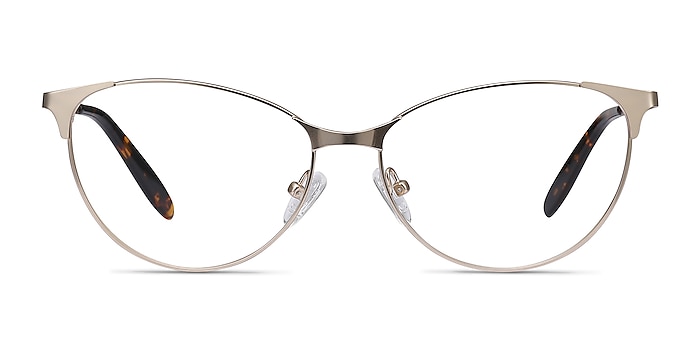 Sisi Rose Gold Metal Eyeglass Frames from EyeBuyDirect