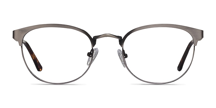 The Works Gunmetal Métal Montures de lunettes de vue d'EyeBuyDirect