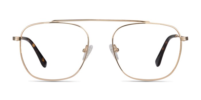 Moxie Golden Metal Eyeglass Frames from EyeBuyDirect