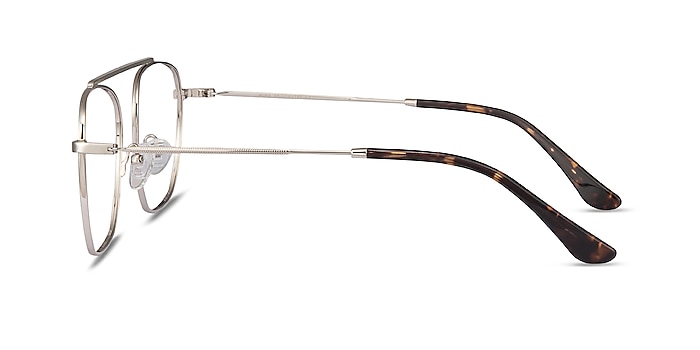Moxie Silver Metal Eyeglass Frames from EyeBuyDirect