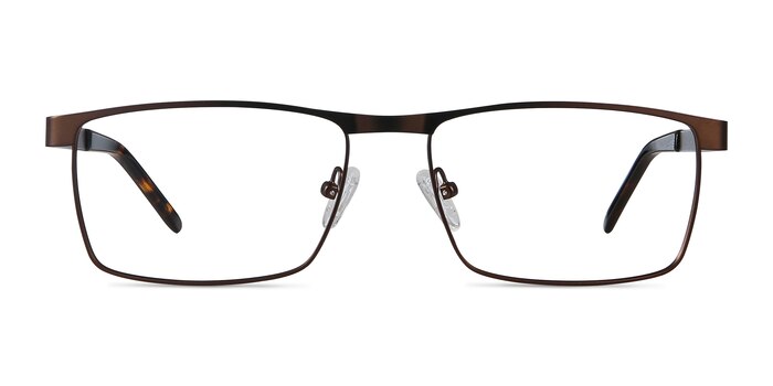 Danno Brown Metal Eyeglass Frames from EyeBuyDirect