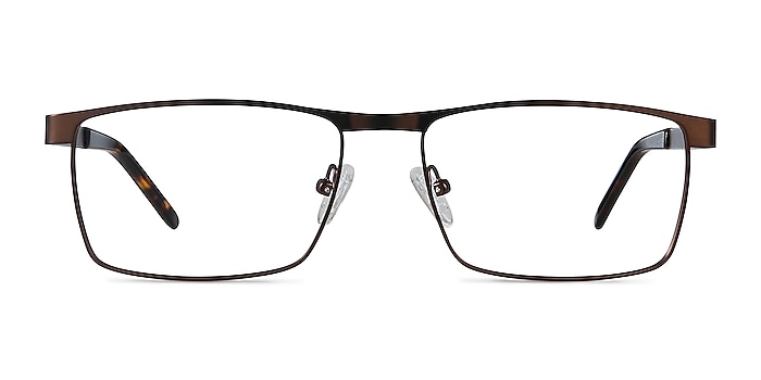 Danno Brown Metal Eyeglass Frames from EyeBuyDirect