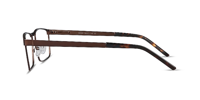 Danno Brun Métal Montures de lunettes de vue d'EyeBuyDirect