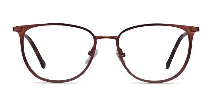 Shimmer Red Metal Eyeglass Frames from EyeBuyDirect