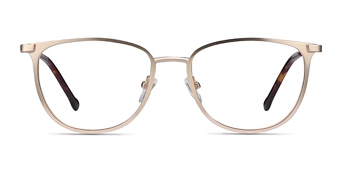 Shimmer Golden Metal Eyeglass Frames from EyeBuyDirect