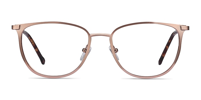 Shimmer Rose Gold Metal Eyeglass Frames from EyeBuyDirect