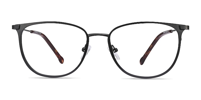 Shimmer Noir Métal Montures de lunettes de vue d'EyeBuyDirect