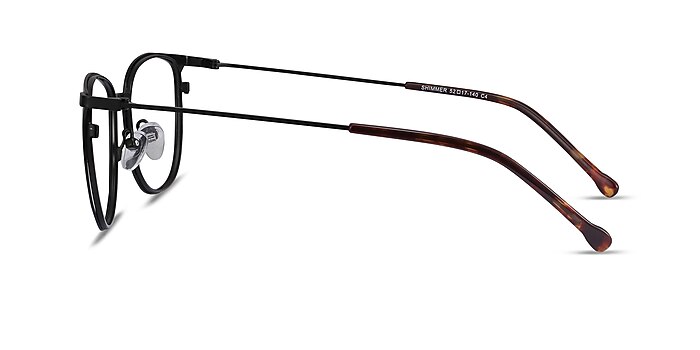 Shimmer Noir Métal Montures de lunettes de vue d'EyeBuyDirect