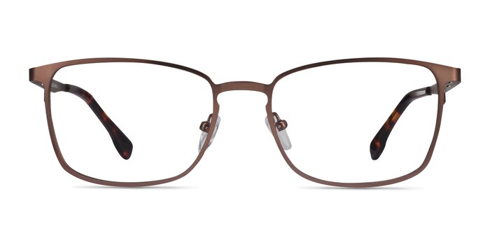 Dakota Brown Metal Eyeglass Frames from EyeBuyDirect