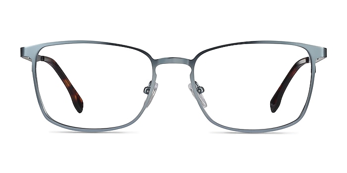 Dakota Bleu Métal Montures de lunettes de vue d'EyeBuyDirect