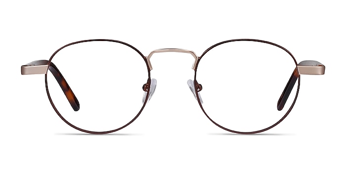 Orbit Brun Acetate-metal Montures de lunettes de vue d'EyeBuyDirect