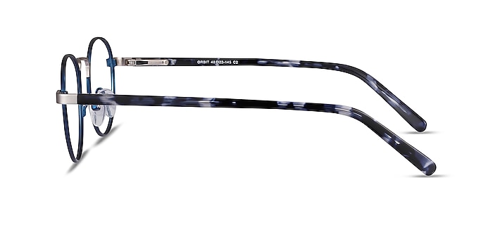 Orbit Bleu Acetate-metal Montures de lunettes de vue d'EyeBuyDirect