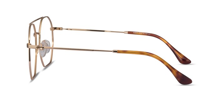 Eight Golden Metal Eyeglass Frames from EyeBuyDirect