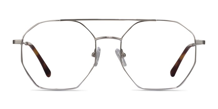 Eight Argenté Métal Montures de lunettes de vue d'EyeBuyDirect