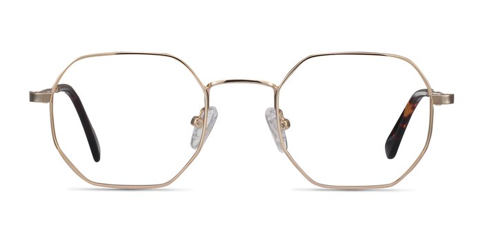 Soar Golden Metal Eyeglass Frames from EyeBuyDirect