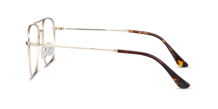 Fame Golden Metal Eyeglass Frames from EyeBuyDirect