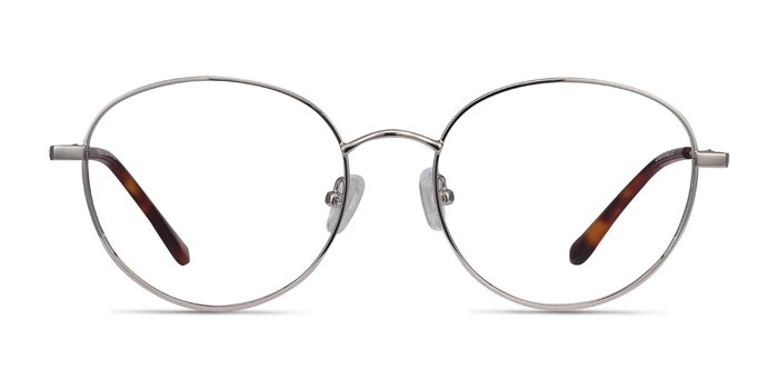Twirl Silver Metal Eyeglass Frames from EyeBuyDirect