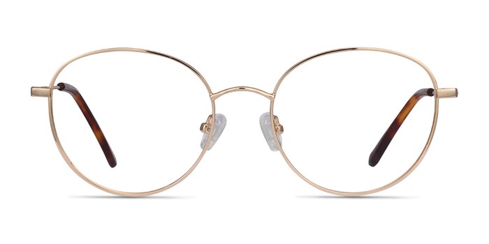 Twirl Golden Metal Eyeglass Frames from EyeBuyDirect