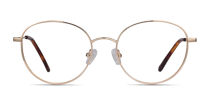 Twirl Golden Metal Eyeglass Frames from EyeBuyDirect