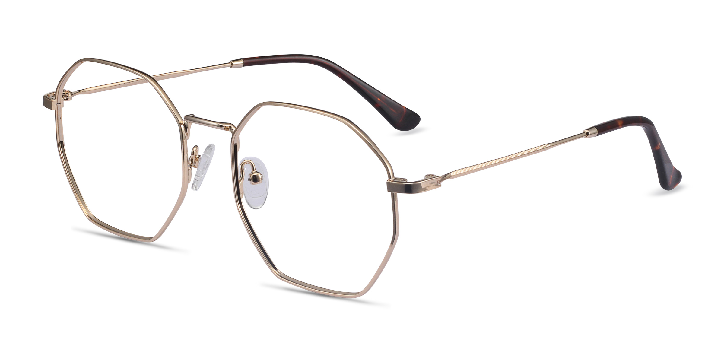 Octave Geometric Golden Full Rim Eyeglasses Eyebuydirect Canada