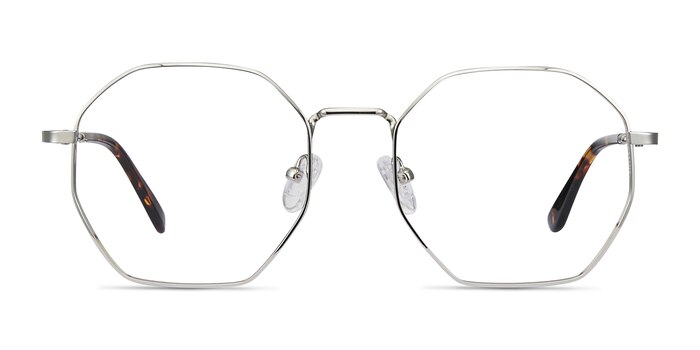 Octave Silver Metal Eyeglass Frames from EyeBuyDirect