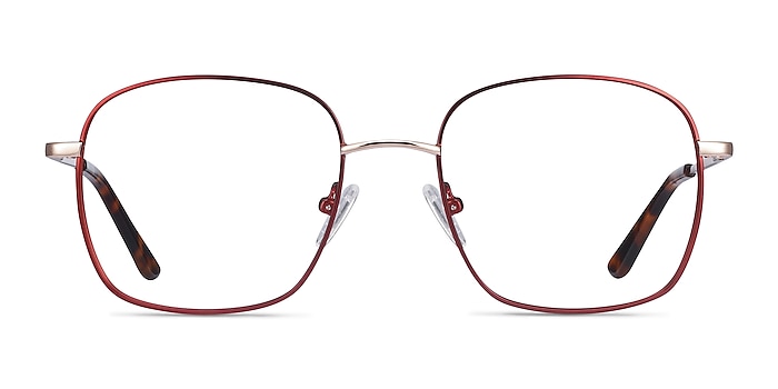 Archive Burgundy Metal Eyeglass Frames from EyeBuyDirect