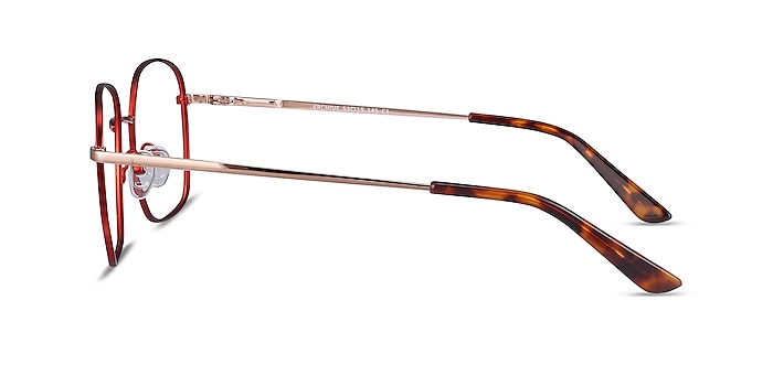 Archive Burgundy Metal Eyeglass Frames from EyeBuyDirect