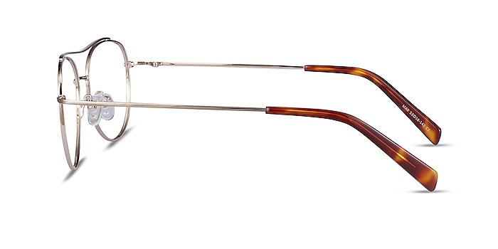 Max Gold Metal Eyeglass Frames from EyeBuyDirect