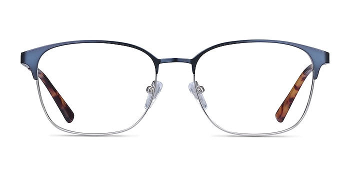 Chambery Blue Metal Eyeglass Frames from EyeBuyDirect